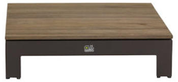Applebee Sticks & More Loungetisch 87x87cm Aluminium/Teak braun (70001232)