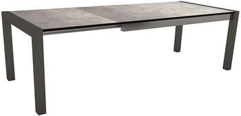 Stern Ausziehtisch 214/254/294x100cm Aluminium/Silverstar dunkelgrau (431762)