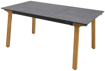 Zebra Lenyx Gartentisch 160x95cm Teak/HPL natur/dunkelgrau (AR7196)