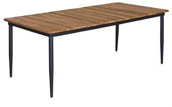 OUTLIV. Clark Gartentisch 220x100cm Aluminium/Teak Recycelt natur