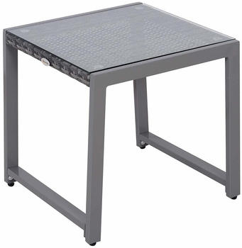 Outsunny Gartentisch 49,5x50x50cm grau (867-033)