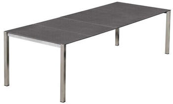 OUTLIV. Ausziehtisch 160/220/280x100cm Edelstahl/Glaskeramik