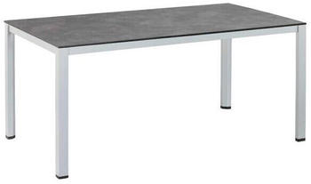 Kettler Cubic Gartentisch 160x95cm Aluminium/HPL dunkelgrau/hellgrau