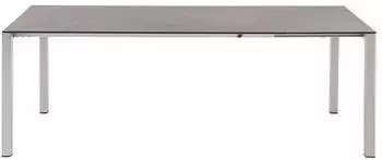 OUTLIV. Ausziehtisch 160/217/267x92cm Edelstahl/HPL hellgrau