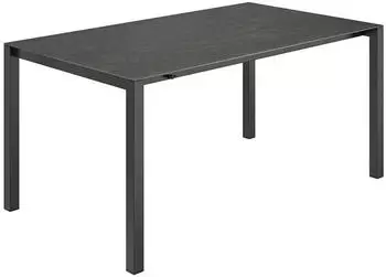 OUTLIV. Ausziehtisch 160/217/267x92cm Edelstahl/Glaskeramik dunkelgrau (SR2051-DARK GREY-PC)