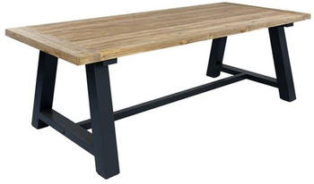 OUTLIV. Omaha Gartentisch 200x100cm Aluminium/Teak Recycelt braun (PRT540)
