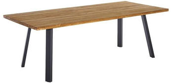 OUTLIV. Orleans Gartentisch 220x100cm Edelstahl/Teak natur/dunkelgrau (PRT1197)