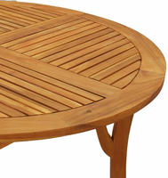 vidaXL Gartentisch &Oslash; 110 cm Massivholz Akazie