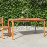 Garten-esstisch 150x90x75 Cm Massivholz Teak Vidaxl