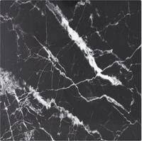 vidaXL Tischplatte Schwarz 30x30 cm 6 mm Hartglas in Marmoroptik