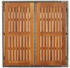 vidaXL Gartentisch mit Holzplatte grau 90x90x75 cm Poly Rattan