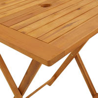 vidaXL Klappbarer Gartentisch 60x60x75 cm Massivholz Akazie