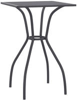 vidaXL Gartentisch Anthrazit 50x50x72 cm Stahlgitter