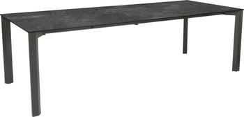 Stern Penta Ausziehtisch 200/250x100 cm Aluminium/Silverstar Graphit Slate