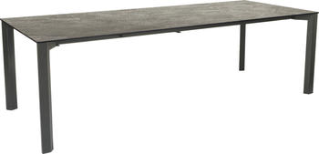 Stern Penta Ausziehtisch 200/250x100 cm Aluminium/Silverstar Graphit Slate Stone