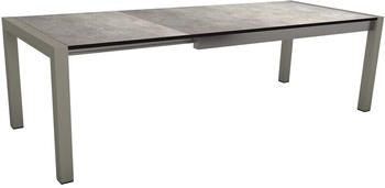 Stern Standard Ausziehtisch Aluminium 174x90 - 254x100 cm Graphit 174/254x90 cm Metallic Grau