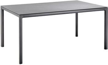 Solpuri Tisch Soft anthrazit - 240 x 100 cm Platte einteilig 400 - Teak