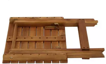 DEGAMO Gartentisch MONTERIA 38x43cm, Akazie geölt, Höhe 43,5cm, klappbar