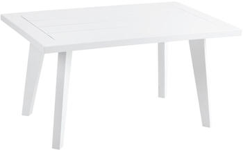 Brafab Loungetisch VILLAC 75 x 50 x 41 cm, Aluminium weiß