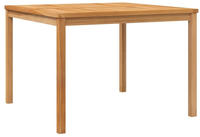 vidaXL Garten-Esstisch 110x110x77 cm Massivholz Teak