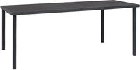vidaXL Outdoor-Esstisch Anthrazit 190x90x74 cm Stahl
