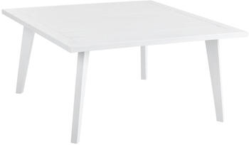 Brafab Loungetisch VILLAC 88 x 88 x 46 cm, Aluminium weiß