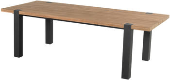 Hartman Outdoor Products Hartman Tisch Esmee, 220 x 100 cm, Aluminium carbon black / Teak
