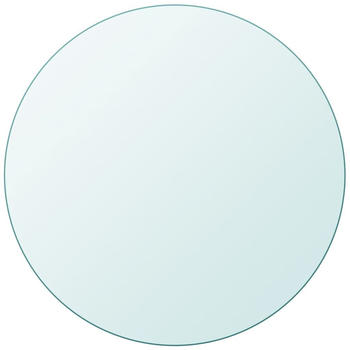 vidaXL Tischplatte aus gehärtetem Glas rund 600 mm