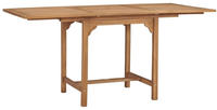 vidaXL Gartentisch Ausziehbar (110-160)x80x75 cm Massivholz Teak