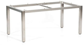 SonnenPartner Tisch Base, Edelstahl, 160 x 90 cm, Tischplatte Compact, HPL, Eiche sägerau