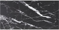 vidaXL Tischplatte Schwarz 100x50 cm 6 mm Hartglas in Marmoroptik