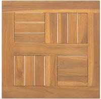 vidaXL Tischplatte Quadratisch 40x40x2,5 cm Massivholz Teak