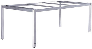 Zebra Opus Tischgestell 160x90cm Edelstahl hellgrau