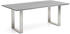 Niehoff Tisch Noah Profilkufe Edelstahl - 220 x 95 cm HPL Zement-Design