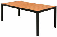Gartentisch Braun 185x90x74 Cm Aluminium Und Wpc - Vidaxl