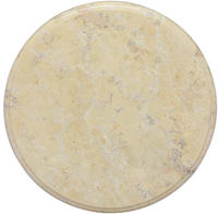 vidaXL Tischplatte Creme &Oslash;40x2,5 cm Marmor