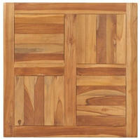 vidaXL Tischplatte Massivholz Teak 70&times;70&times;2,5 cm