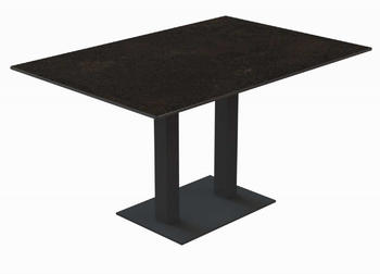 Niehoff Tisch Bistro anthrazit - 140 x 95 cm HPL Granit-Design