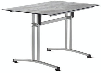Sieger Klapptisch 120x80x73cm Stahl/Polytec hellgrau