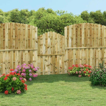 vidaXL Wooden garden gate 100 x 150 cm (45329)