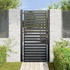 vidaXL Gartentor Abschließbar 100x180 cm Aluminium Schwarz