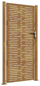 vidaXL Gartentor 105x180 cm Cortenstahl Quadratisches Design (153200)