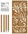 vidaXL Gartentor Wellen-Design Wetterfester Stahl 105x180cm (4100977)