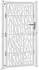 vidaXL Gartentor Spurendesign 105x180cm Wetterfester Stahl (4100987)
