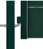 vidaXL Zauntor PVC und Stahl 100x204cm Grün (145231)