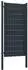 vidaXL Zauntor PVC und Stahl 100x204cm Anthrazit