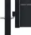 vidaXL Zauntor PVC und Stahl 100x204cm Anthrazit