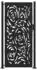 vidaXL Gartentor Stahl Flammen-Design Schwarz 100x200cm (4100993)