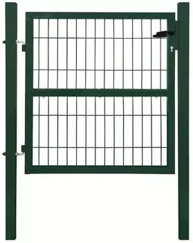 V2Aox Gartentor Metall Stabmattenzaun 100cm Gr&uuml;n