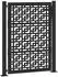 vidaXL Gartentor Stahl Kreuz-Design Schwarz 100x125cm (4101000)